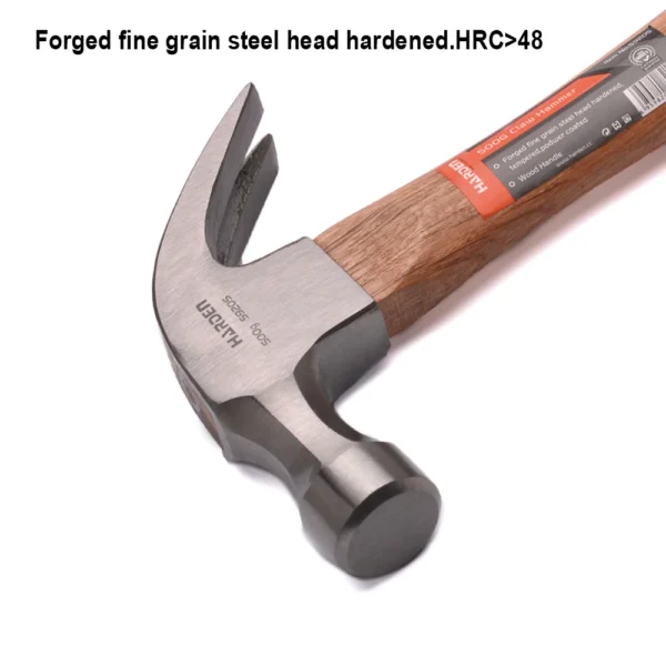 Harden Claw Hammer with Oak Wood 0.50kg/16oz - Image 3